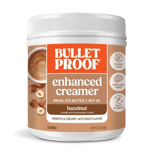 Vista 19 de Crema de Café Bulletproof Vainilla Francesa, 14.8 Onzas, Crema de Café Keto con Aceite MCT y Mantequilla Alimentada con Hierba Apoya la función