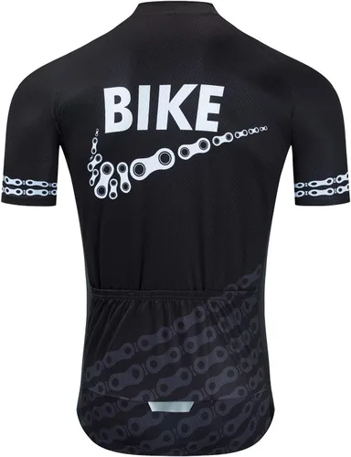 Vista 2 de BIKE BEER Divertido jersey de ciclismo para hombre, tejido transpirable de secado rápido