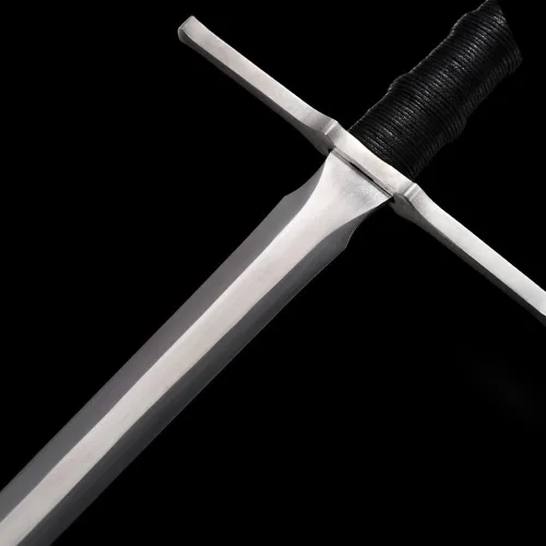 Vista 7 de YONG XIN SWORD - Espada, hecha a mano, práctica, acero al carbono 1095, espiga completa, afilada, vaina