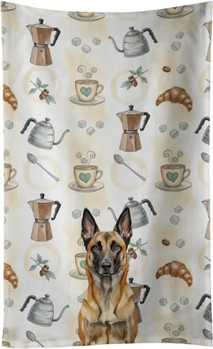 Vista 84 de Caroline's Treasures Afghan Hound - Toalla de cocina para barra de café, terciopelo frontal y lazo de algodón, lavable a máquina Sabueso afgano
