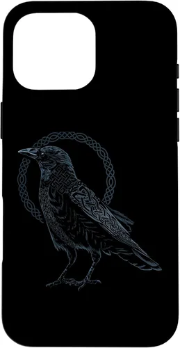 Vista 18 de Funda para iPhone 11 Pro Max Crow Raven Viking Valhalla Berserker nórdico nórdico de mitología nórdica