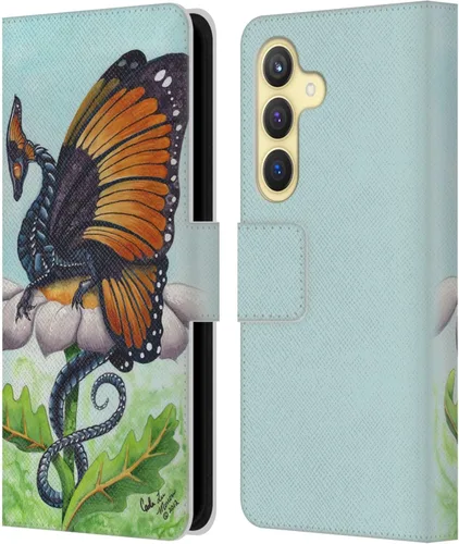 Vista 391 de Head Case Designs Officially Licensed Carla Morrow Galactic Entrancement Dragons Leather Wallet Case Compatible with Samsung Galaxy A07 4G
