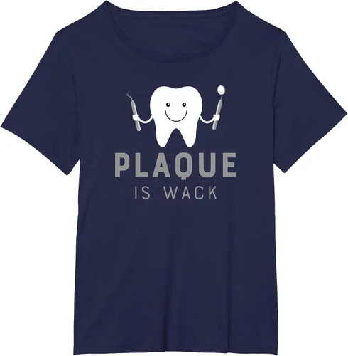 Vista 36 de Plaque is Wack Funny Dental Hygienist T-Shirt Asphalt Grey