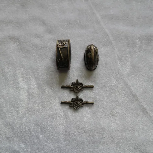 Vista 34 de Espada samurái japonesa KOSHIRAE – Fuchi Kashira Menuki 01-77