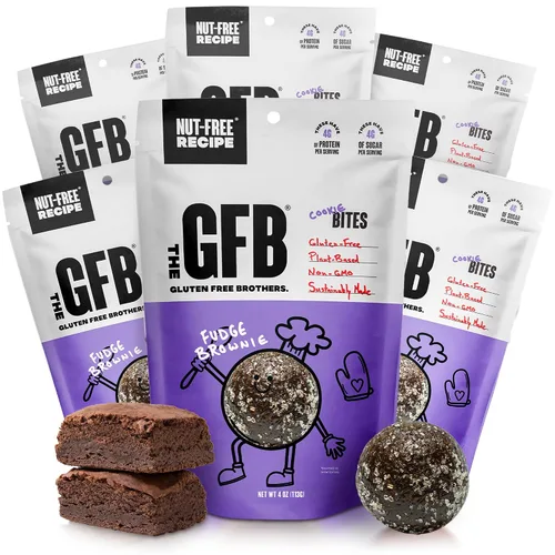 Vista 22 de The GFB Bocaditos de proteína aptos para alérgenos para pastel de cumpleaños, aperitivos sin gluten sin nueces, bolas de proteína a base de plantas