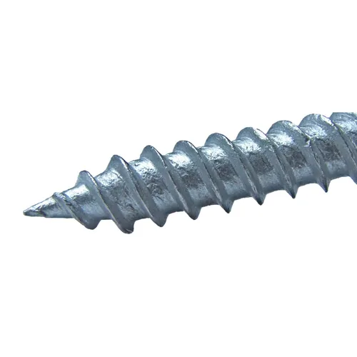 Vista 3 de 12 tornillos para techos de metal gris ABC de 2-1/2 pulgadas, cabezal de arandela hexagonal, arranque automático/roscado, arandela EPDM. 1 bolsa