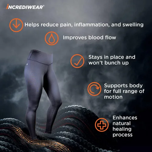 Vista 4 de Incrediwear Pantalones de rendimiento para mujer - Leggings deportivos para mujer, pantalones de correr y pantalones de entrenamiento