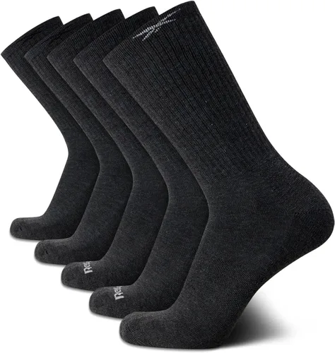 Vista 8 de Reebok Calcetines deportivos acolchados que absorben la humedad, paquete de Todo negro