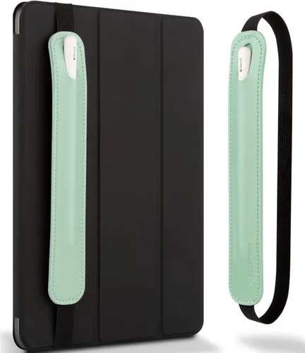 Vista 16 de Goospery Soporte para lápices compatible con Apple Pencil (1ª y 2ª generación) Funda de piel sintética, accesorios de bolsillo, banda elástica, Negro