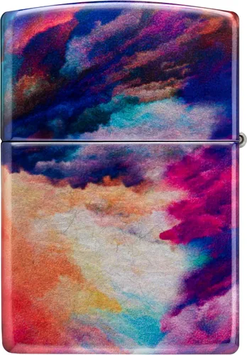 Vista 10 de Zippo Encendedor de bolsillo cromado con diseño Tie Dye 540