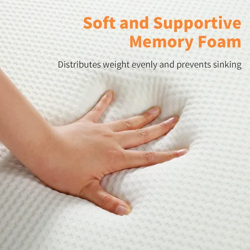Vista 4 de HOMBYS Cubrecolchón de espuma viscoelástica con funda extraíble, cubrecolchón de mesa de masaje con bandas elásticas, solo cojín de cama