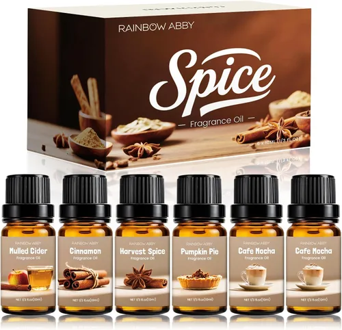 Vista 8 de RAINBOW ABBY Juego de aceites aromáticos para caballeros, cuero, ron de laurel, madera de teca, cedro, tabaco dulce, sándalo para aromaterapia