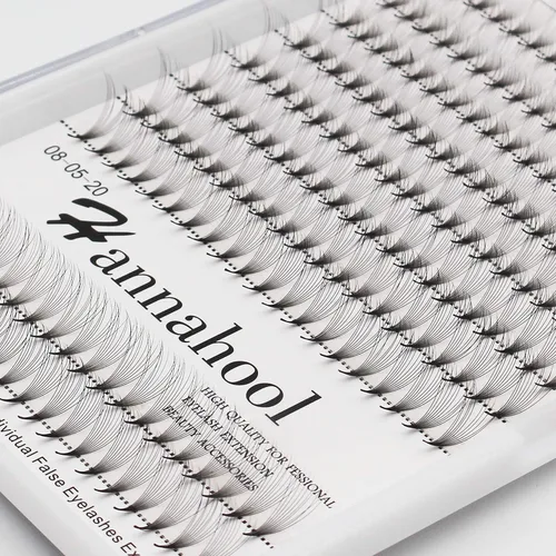 Vista 2 de Extensiones de pestañas postizas individuales de tallo largo 10D de 10 a 0.630 in para elegir, pestañas postizas individuales de volumen