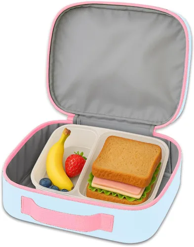Vista 4 de Disney Princess - Lonchera para niños y niñas, paquete con bolsa de almuerzo aislada, más