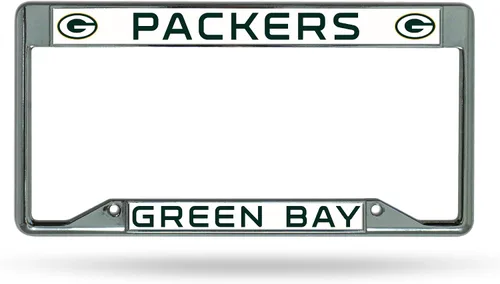Vista 34 de Rico Industries NFL Football Premium 12" x 6" Chrome Frame with Plastic Inserts - Car/Truck/SUV Automobile Accessory