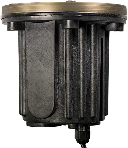 Vista 5 de Luz de pozo de latón de 12 V (parte superior abierta) con bombilla LED MR16 blanca cálida de 5 W 2700 K para iluminación de paisaje de bajo voltaje
