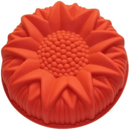 Vista 3 de Joyeee Bandeja grande para pastel de girasol, 1 molde de silicona para hornear pasteles 3D para pasteles 3D, pan, magdalenas, brownie, pastel