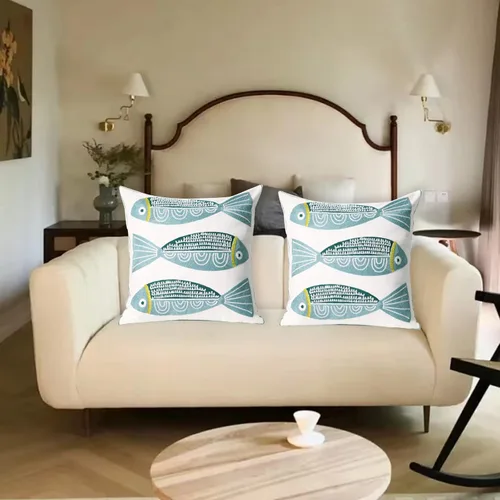 Vista 7 de 1 PCS Funda de Almohada Decorativa de Algodón Bordada, Fundas de Cojín Cuadradas Decorativas para el Hogar, Sofá, Cama y Silla, de 18 x 18 Pulgadas