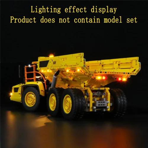 Vista 5 de GEAMENT Kit de luces LED compatible con LEGO 6X6 Volvo Articulated Hauler - para Technic 42114 (juego de modelos no incluido)