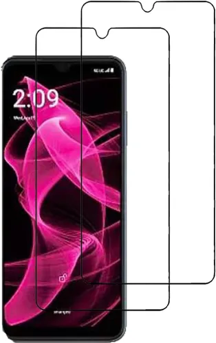 Vista 4 de [Paquete de 2] Protector de pantalla de vidrio templado Frontier Protector protector para T-Mobile Revvl 6X 5G 2023
