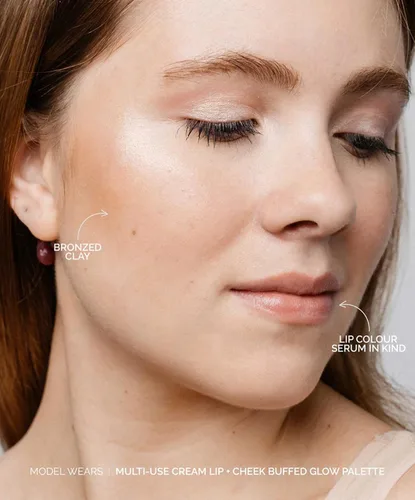 Vista 7 de Fitglow Beauty - Paleta de crema de ceramida multiusos para labios y mejillas Pigmento en crema para el cuidado de la piel Color hidratante