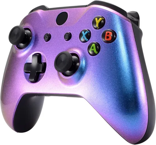 Vista 7 de eXtremeRate Carcasa frontal camaleón púrpura y azul para Xbox One X S Controller Modelo 1708 - Controlador no incluido