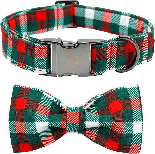 Vista 42 de Elegant little tail - Collar de otoño para mascotas con corbatín, lindo collar de Halloween con estampado de flores y calabaza para cachorros