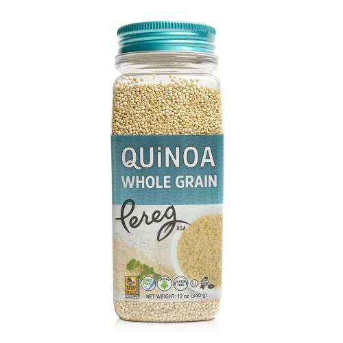 Vista 2 de Pereg Quinoa blanca de grano entero (12 onzas x 6 unidades) Ancient Superfood granos de quinua prelavados Sin OMG, vegano y sin gluten