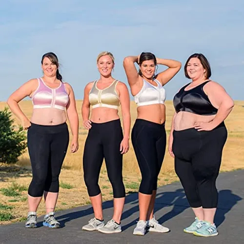 Vista 2 de Paquete de 3 leggings capri para mujer, talla grande, cintura alta, control de abdomen, pantalones elásticos de entrenamiento de yoga (XL-4X)