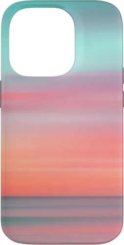 Vista 17 de Funda hawaiana para iPhone 17, diseño de playa tropical de Hawái, color azul melocotón