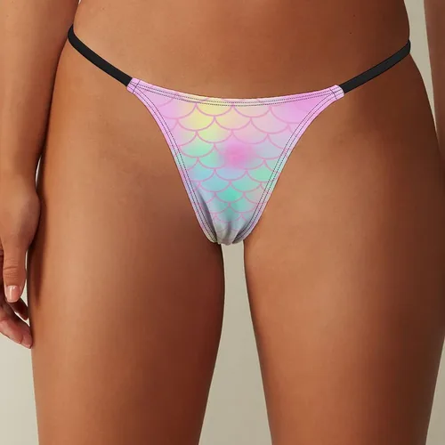 Vista 8 de AoHanan Tanga de algodón para mujer, tanga con espalda en T, ropa interior de algodón de tiro bajo, tela suave, varios tamaños