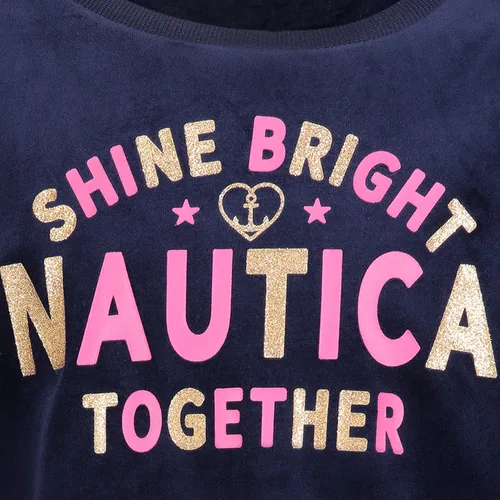Vista 2 de Nautica Sudadera de forro polar con cuello redondo para niñas