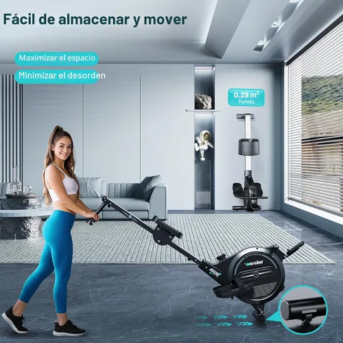 Vista 8 de Wenoker Rowing Machine for Home, Magnetic Rower Machine, 350 LB Weight Capacity, 16-Level Silent Resistance Row Machine for Gym Exercise Full-Body