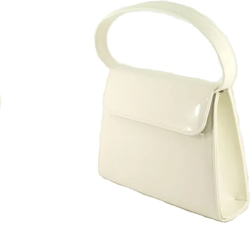Vista 21 de LONI Bolso de mano para mujer Bolso de hombro y asa superior Bolso de charol para boda y baile de graduación