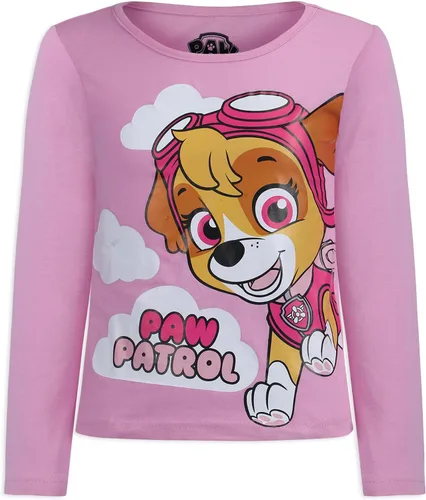 Vista 2 de Paw Patrol Nickelodeon Everest and Skye Girls 3 Pack Long Sleeve T-Shirts - BlueGreyPink