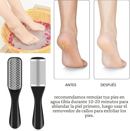 Vista 4 de Kit de pedicura 36 en 1, herramientas profesionales de pedicura, raspador de pies, removedor de piel muerta para el cuidado del hogar y del salón