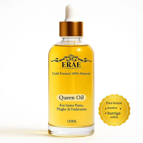Vista 5 de Erae Queen Oil - Aceite reafirmante botánico natural prensado en frío para cara y cuerpo - Hidrata tensa y restaura la elasticidad para la piel