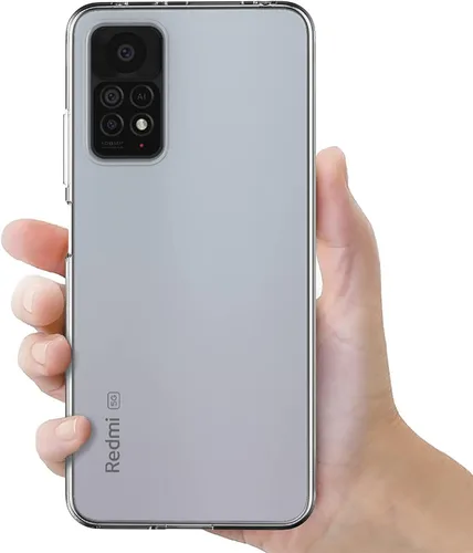 Vista 2 de MaiJin Funda para Xiaomi Mi Redmi Note 11 Pro 4G / Redmi Note11 Pro 5G (6.67 pulgadas) Suave TPU Goma Gel Parachoques Transparente Cubierta Trasera