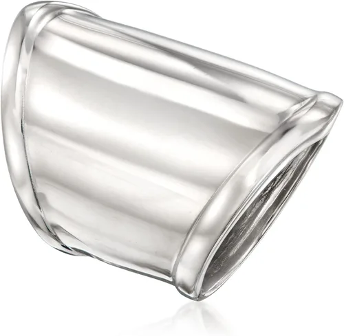 Vista 3 de Ross-Simons Sterling Silver Wide Polished Ring