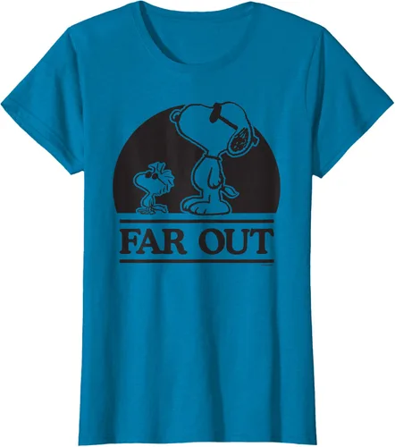 Vista 54 de Peanuts Woodstock 50th Anniversary Far Out Snoopy - Camiseta Blanco