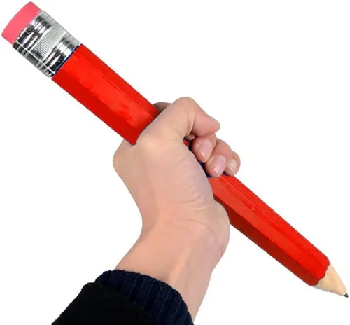Vista 5 de Nice purchase Big Pencils For Kid Giant Wooden Jumbo Pencil So Cool (3 pack(orange-yellow))