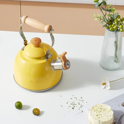 Vista 50 de ROCKURWOK - Tetera de estufa, tetera con mango ergonómico de tacto frío, tetera de acero inoxidable de grado alimenticio, tetera de estufa, tetera