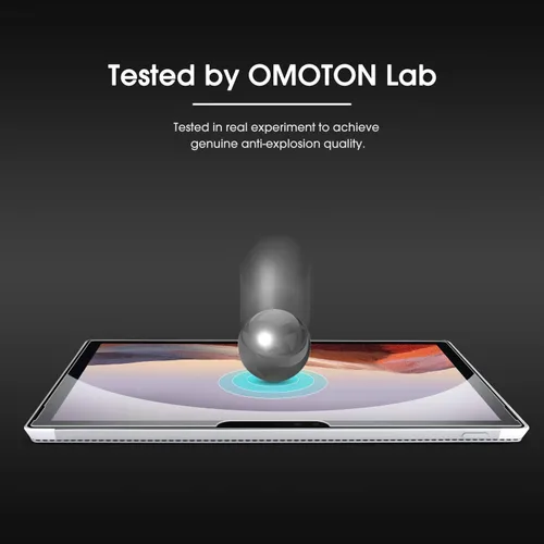 Vista 4 de OMOTON protector para pantalla de vidrio templado resistente a los arañazos, no deja burbujas, alta definición, respuesta rápida, para Surface Pro