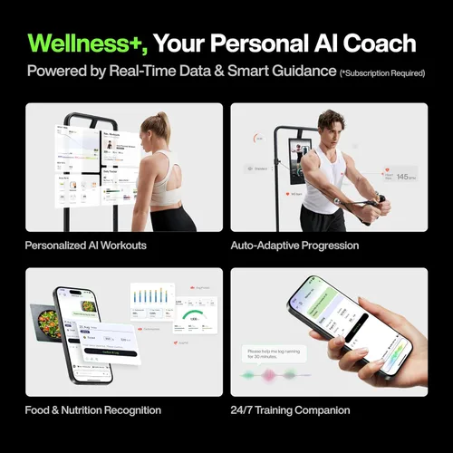 Vista 9 de Speediance Gimnasio en casa, máquina Smith multifuncional inteligente alimentada por IA para entrenamiento de fuerza de cuerpo completo
