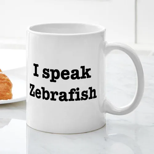 Vista 5 de CafePress I Speak Zebrafish - Taza de café de cerámica, taza de té de 11 onzas