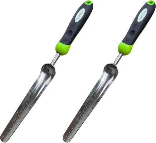 Vista 9 de Garden Guru - Pala de siembra de semillas para trasplantar, acero inoxidable, resistente a la corrosión, mango ergonómico, herramienta perfecta