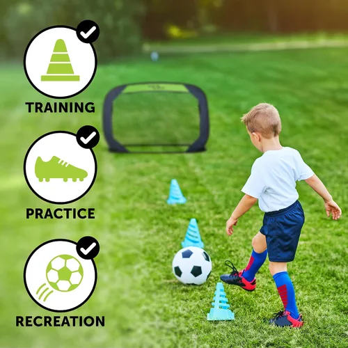 Vista 8 de Sport Squad Portable Soccer Goal Net Set