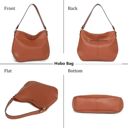 Vista 3 de Montana West Bolsos Hobo para mujer bolsos y bolsos clásicos y simples con asa superior