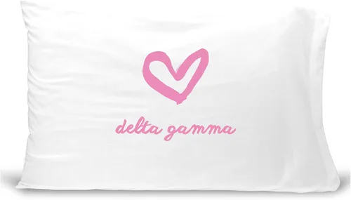 Vista 25 de sockprints Funda de almohada Alpha Chi Omega - Nombre de la hermandad con diseño de corazón. Funda de almohada 100% algodón tamaño estándar 20 x 30