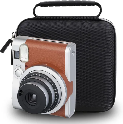Vista 5 de Mchoi Funda rígida portátil compatible con cámara de película instantánea Fujifilm Mini 90 y accesorios, solo funda